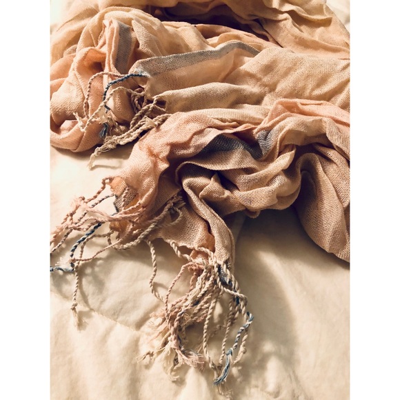 Sheer Beige Scarf - Picture 4 of 6